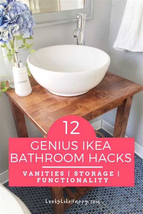 12 Ikea Bathroom Hacks For Vanities Storage And Functionality