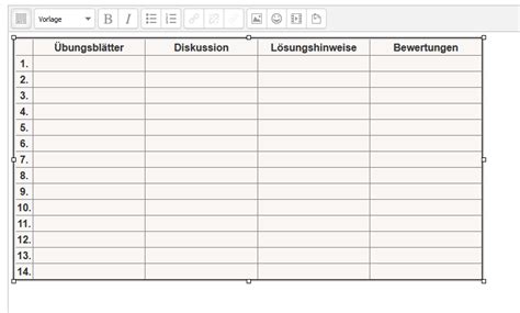 Ich brauche hilfe beim ausfüllen einer tabelle: Moodle Tipp: Erstellung einer Übersichts-Tabelle - E ...