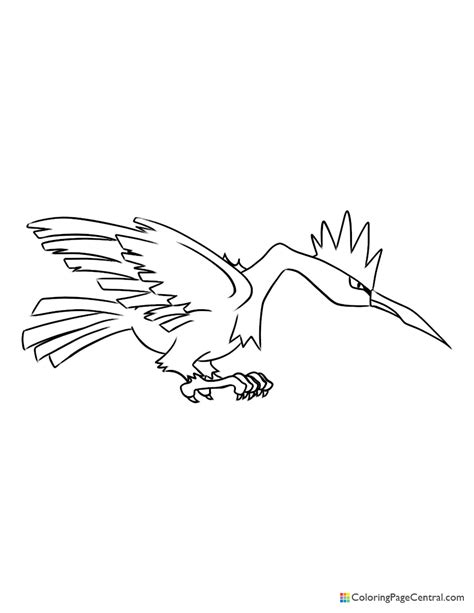 Fearow Pokemon Coloring Page For Kids Free Pokemon Printable Coloring