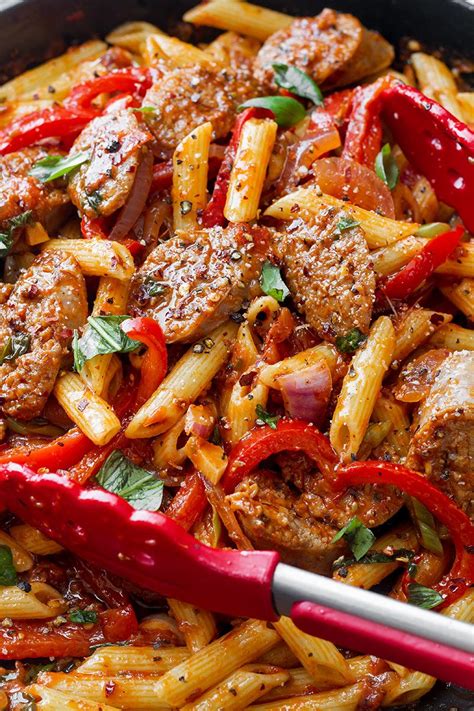 Sausage Pasta Skillet Recipe — Eatwell101