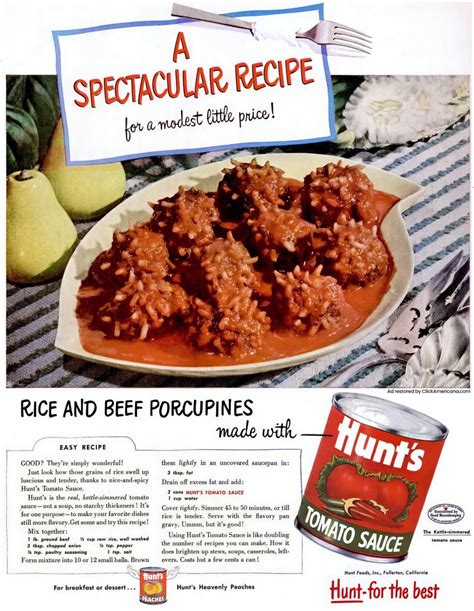 Rice Beef Porcupine Meatballs Old Fashioned Recipe Click Americana