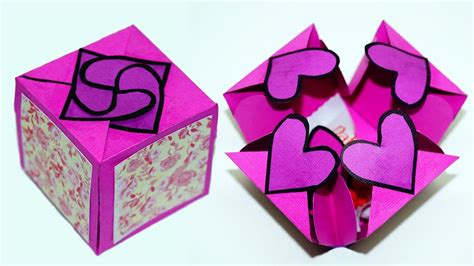 Diy Paper Crafts Idea Gift Box Sealed With Hearts A Smart Way To