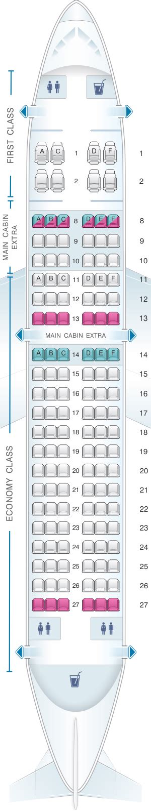 Plan De Cabine American Airlines Airbus A319 Seatmaestrofr