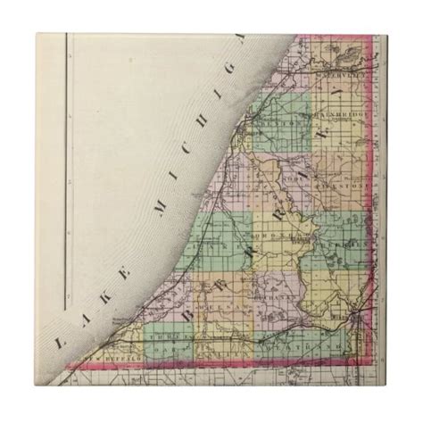 Map Of Berrien County Michigan Tile Uk
