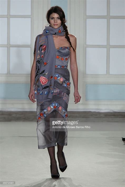 Model Lina Sandberg Walks The Runway At The Temperley London Show At