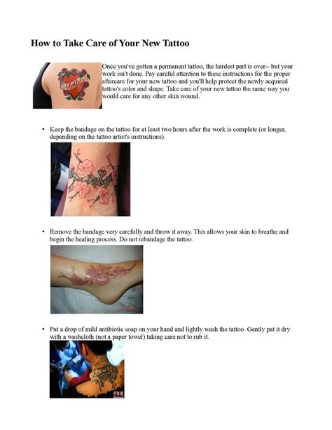 We did not find results for: Calaméo - How to Take Care of Your New Tattoo - Tattoo Care Instructions