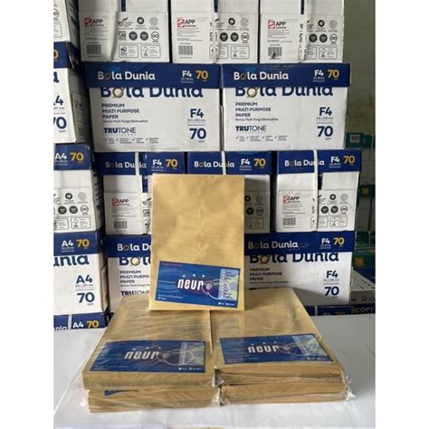 Jual Amplop Coklat Folio Neuro Non Seal Ukuran Folio Cm X Cm Lembar Timur Jaya