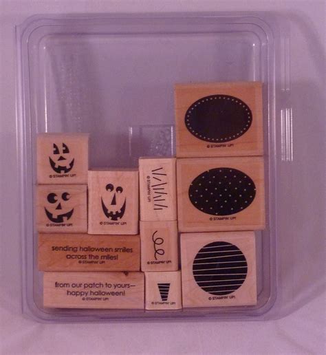 Amazon Com Stampin Up PUMPKIN PATCH Set Of Decorative Rubber Stamps Retired Toys Games