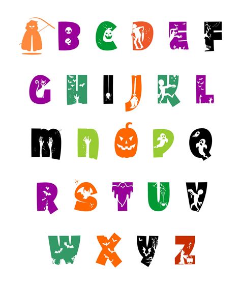 Printable Halloween Alphabet