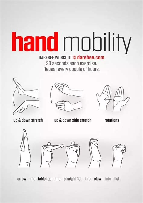 Hand And Wrist Wrist Exercises Office Exercise Senior Fitness