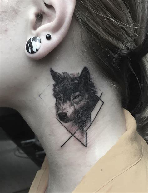 Awesome Wolf Neck Tattoo © Tattoo Artist Tibor B 💖🐺💖🐺💖🐺💖🐺💖 Wolf