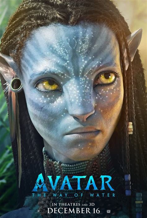 Avatar The Way Of Water Character Posters Detail 8 Main Cast Members