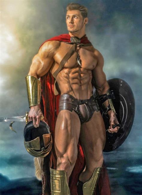 Stormy Warrior Cartoon Man Fantasy Male Male Art