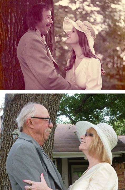 67 couples recreating their old photos prove that true love is forever