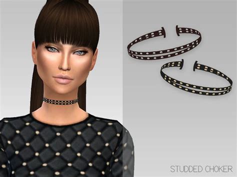 This Choker Is Created By Grafitysims Its The Studded Choker It