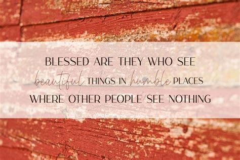 Blessed Are They Who See Beautiful Things Red Barnwood Etsy