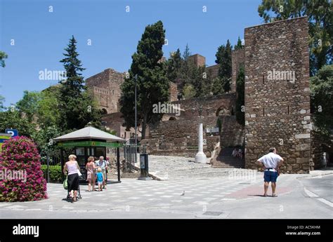 The Entrance To The Alcazaba Of Malaga Spain Stock Photo Alamy