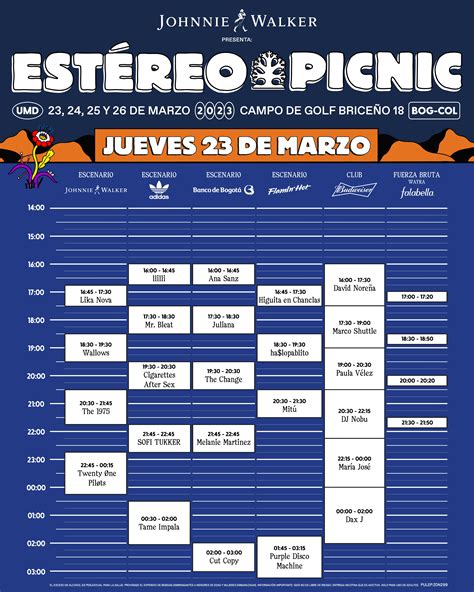 Festival Estereo Picnic 2023 Conozca Los Horarios De Cada Uno De Los Artistas Invitados Infobae