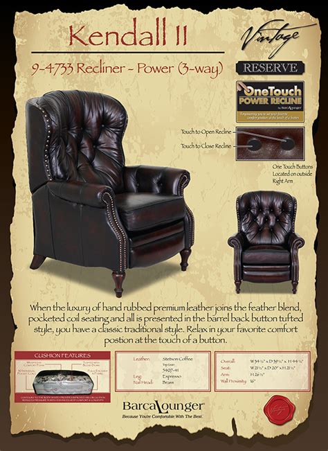 Barcalounger Kendall Ii Recliner Chair Leather Recliner Chair