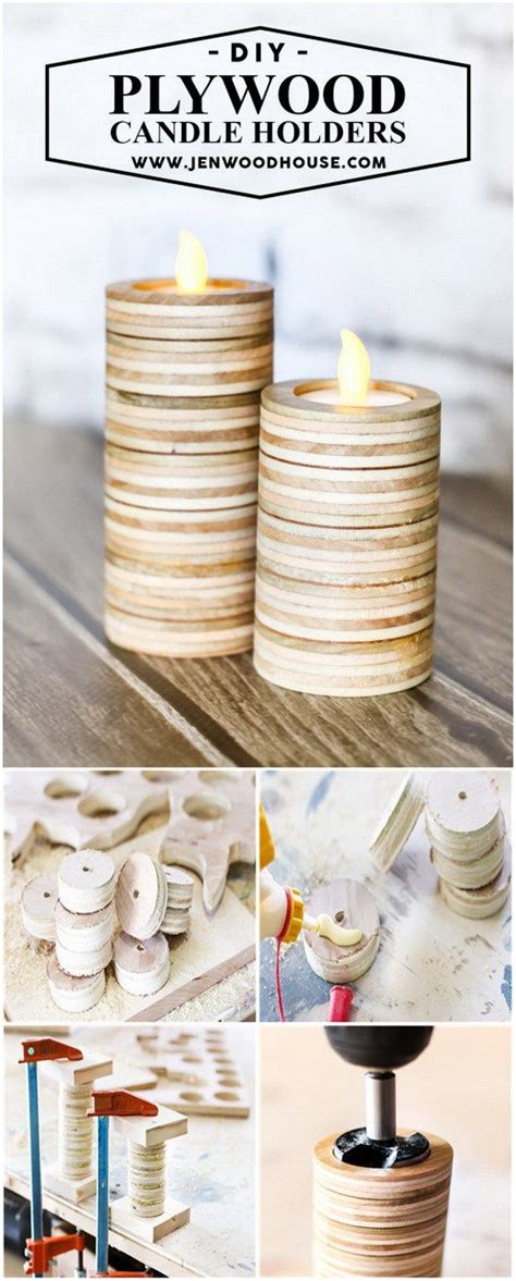 Scrap Plywood Candle Holders Make Diy Tea Light Candle Holders Out Of