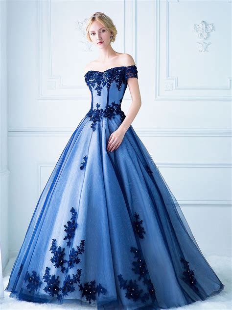 Inkxlenses Royal Blue Wedding Dresses No9 Wedding Digio Bridal Z