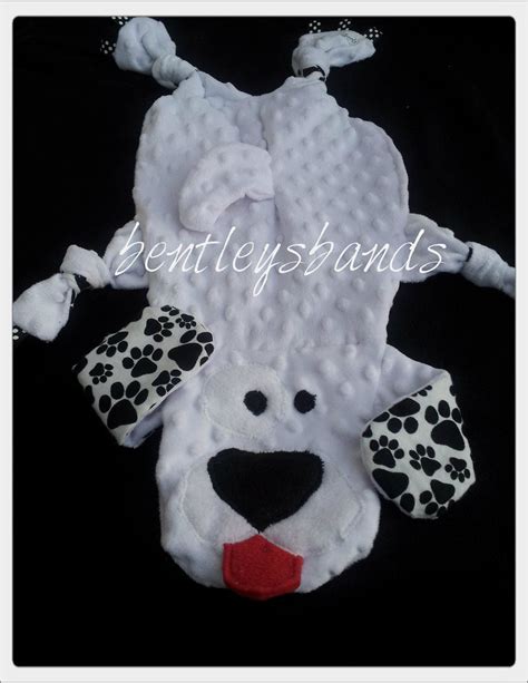 Ooak Boy Puppy Dog Minky Animal Taggie Blanket Security Blanket
