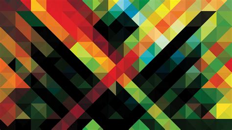 Wallpaper Illustration Abstract Symmetry Green Yellow Triangle