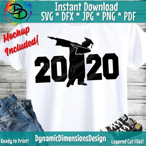 Class of 2020, Graduation SVG, Dab Dabbing Senior, High School Graduat By Dynamic Dimensions ...