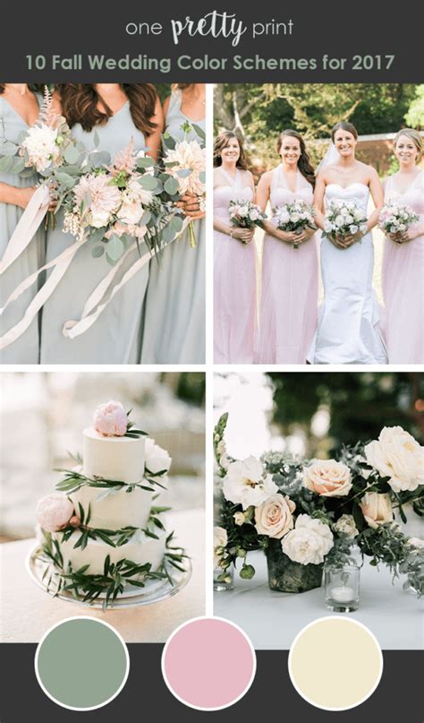10 Amazing Wedding Color Palettes For Fall Light Pink Wedding