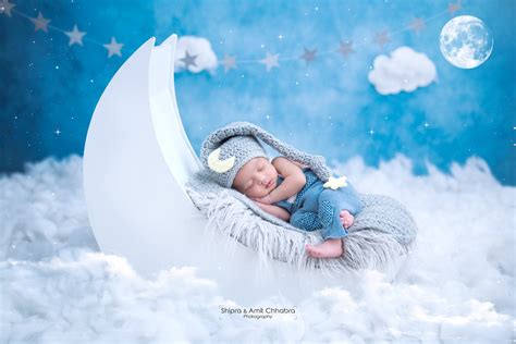 Captivating Moon Prop For Newborn Photography