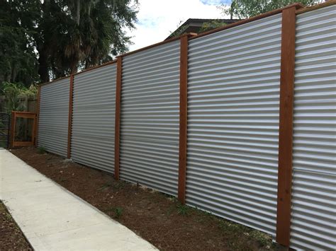Pin By James Bird On Fences Corrugated Metal Fence Backyard Fences