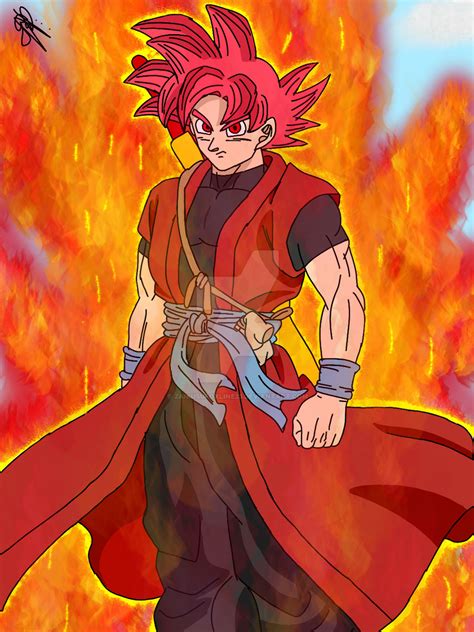 Xeno Goku Super Saiyan God By Zaikusufoxline23 On Deviantart