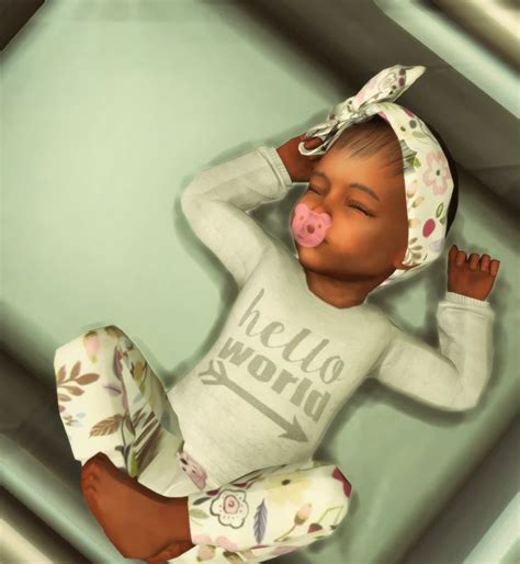 Sanai Khamari Sawyer 7lbs 8oz 20in 😍😍😍 Sims Baby Sims 4 Baby Sims 4