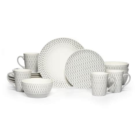 Shop Gourmet Basics By Mikasa Aurora 16 Piece Stoneware Dinnerware Set