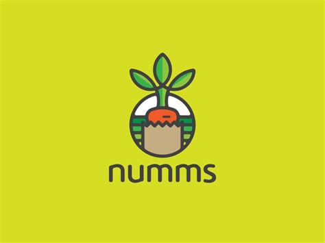 Logo For Numms By Kachicamo Design On Dribbble