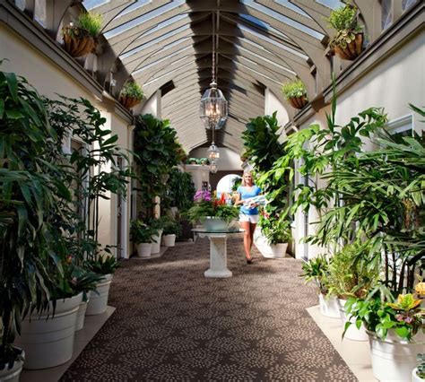 Sunlit Garden Atrium Courtyard Catalina Island California Hotel Vista