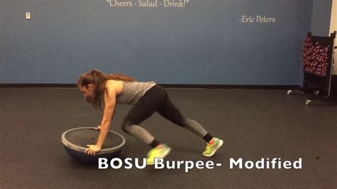 Bosu Burpee Youtube