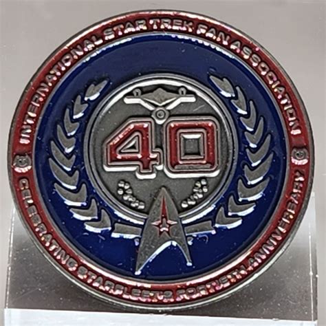40th Anniversary Lapel Pin Starfleet Quartermaster