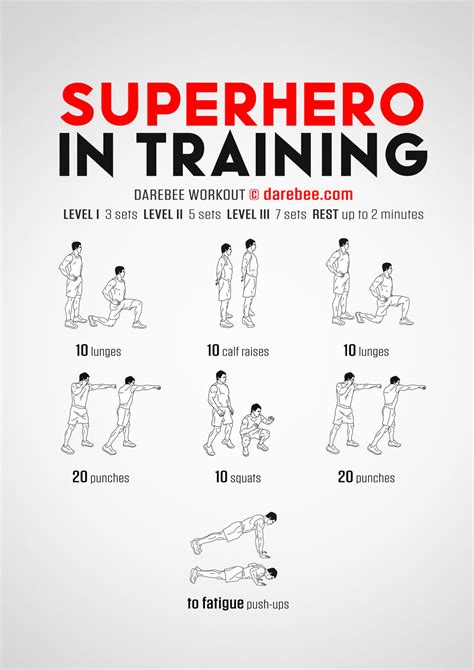 Superhero In Training Workout