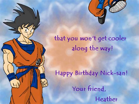 Here is a dragon ball z birthday card i drew for a friend of mine. Dragon Ball Z Birthday Card Db and Dbz Birthday Card by Ladytsuki On Deviantart | BirthdayBuzz