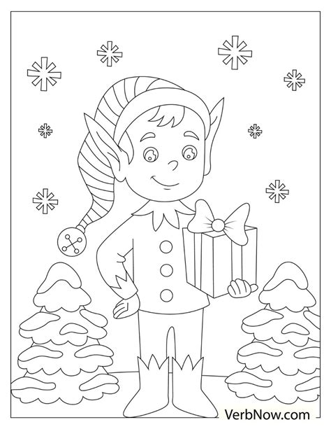 Free Elf Coloring Pages And Book For Download Pdf Verbnow
