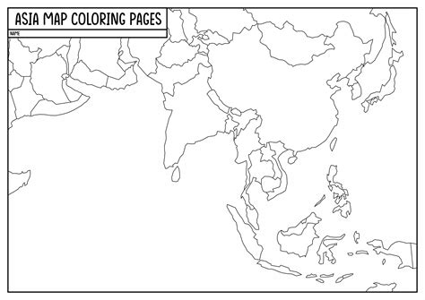 Best Images Of Printable Maps Of Asia Worksheet Blank India Map Images