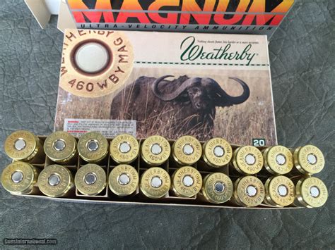 460 Weatherby Ammo New Factory 500 Grain Round Nose Soft Point