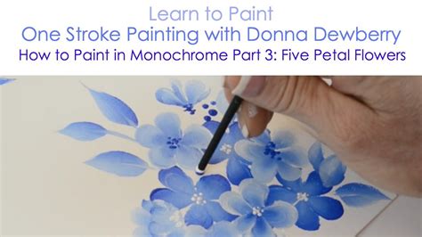 Beginner Painting Brush Stroke Basics DIY Folkart Painting Donna