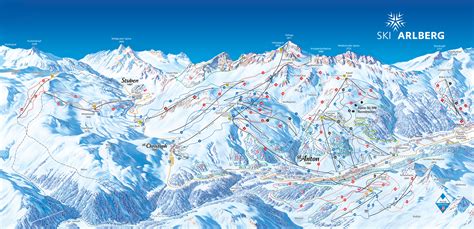 Full Size Piste Map For St Anton