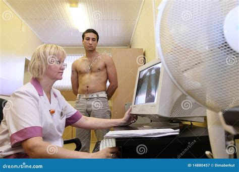 Medical Examination At The Recruitment Center Editorial Photography