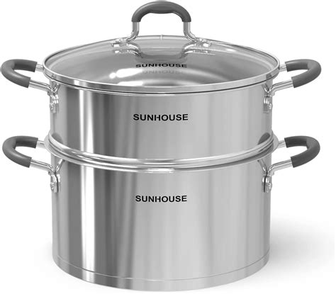 Sunhouse 55 Quarts Multipurpose Stock Pot And Steamer