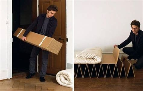 Cardboard Beds Offering Simple And Light Furniture Design For
