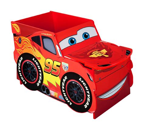 Disney Cars Lightning Mcqueen Large Car Shaped Toy Box