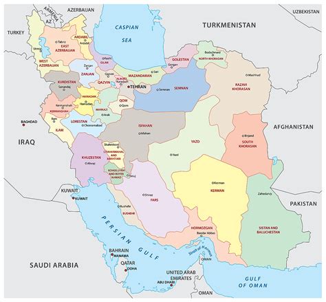 Iran Map Wallpaper